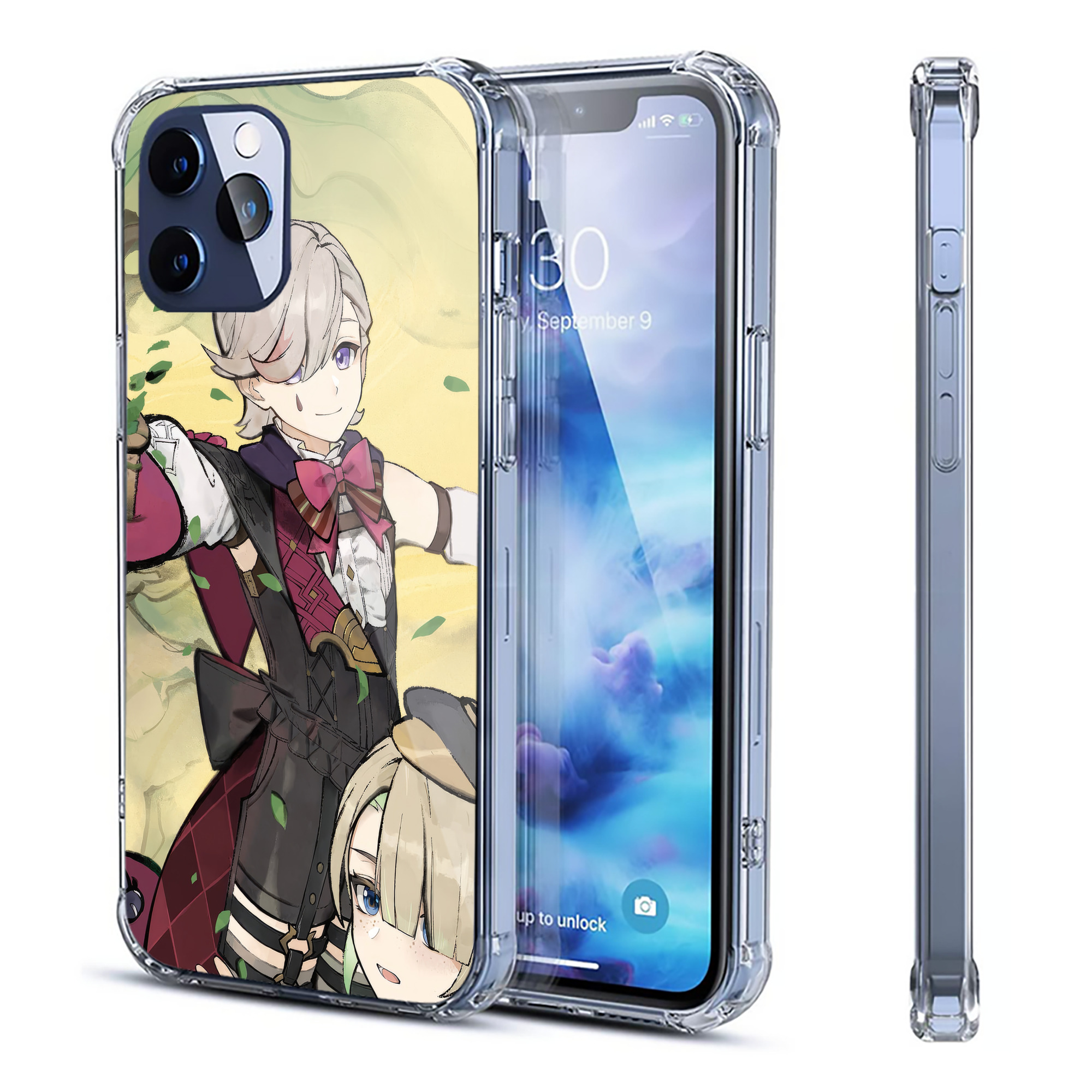 げんし神 genshin 【iPhone 12シリーズ対応】透明スマホケース（クリアソフトケース）